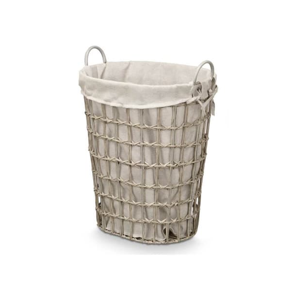 Kurv Kipit HX30553 Grå Polyester Klut polypropylen Jern Plast 50 % bomull 48 x 58 x 34 cm 49 x 58 x 35 cm (6 enheter)
