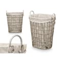 Miniatyrbillede 3 af 5: Multibrug kurv Kipit HX30553 Grå Polyester Klæde polypropylen Jern Plastik 50 % bomuld (6 enheder)