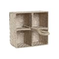 Miniatyrbillede 3 af 3: Bestikskurv Home ESPRIT Hvid Natur Bambus 19 x 19 x 27 cm