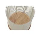 Miniatyrbilde 3 av 4: Bestikkurv Home ESPRIT Beige Grå Naturell Metall Gummitre 13,5 x 13,5 x 17 cm (2 enheter)