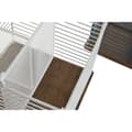 Miniatyrbilde 3 av 3: Bestikkurv DKD Home Decor Blå Hvit Metall Gummitre 18 x 18 x 15 cm (2 enheter)