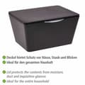 Miniatyrbild 3 av 4: Förvaringskorg - Brasil - Box med lock - Plast (PET) - 19 x 10 x 15,5 cm - Svart
