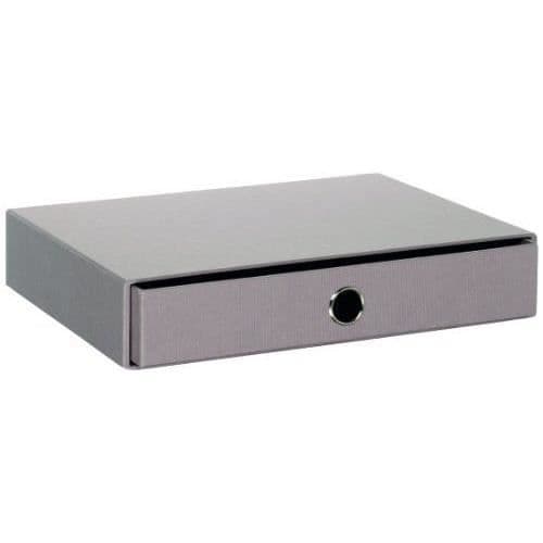 Låda med utdrag - Rössler - S.O.H.O. - A4 - Grå - Kartong - 33,5 x 25 x 6,5 cm
