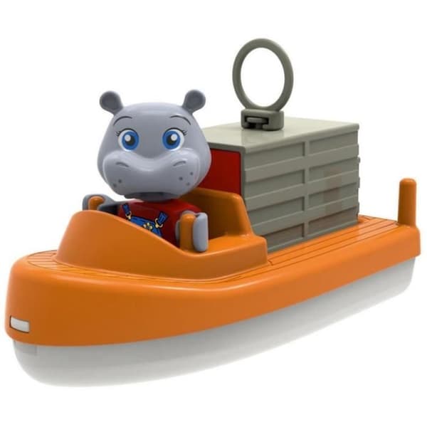 Barnleksak - AQUAPLAY - AquaPlay Container- & Transportboot - Flerfärgad - Orange - Plast
