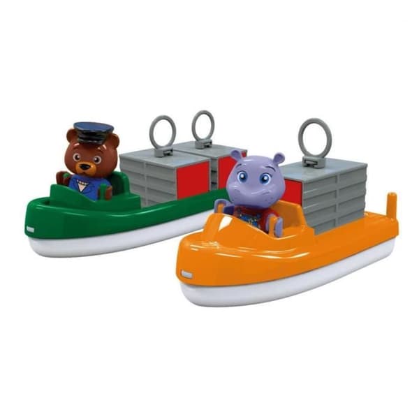 Barnleksak - AQUAPLAY - AquaPlay Container- &amp; Transportboot - Flerfärgad - Orange - Plast