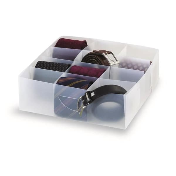 Domopak 911000, Förvaringsfack, Transparent, Fyrkantig, Polypropylen (PP), Monotone, Interiör
