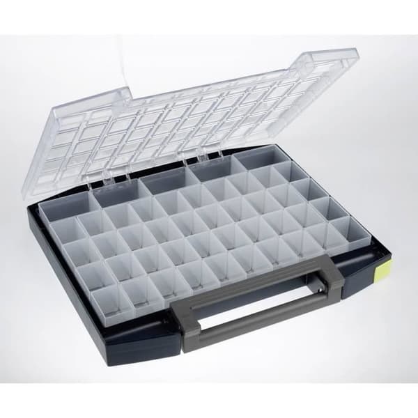 RAACO Boxxser 55 5x10-45 förvaringsbox - Grå/Blå - 45 fack