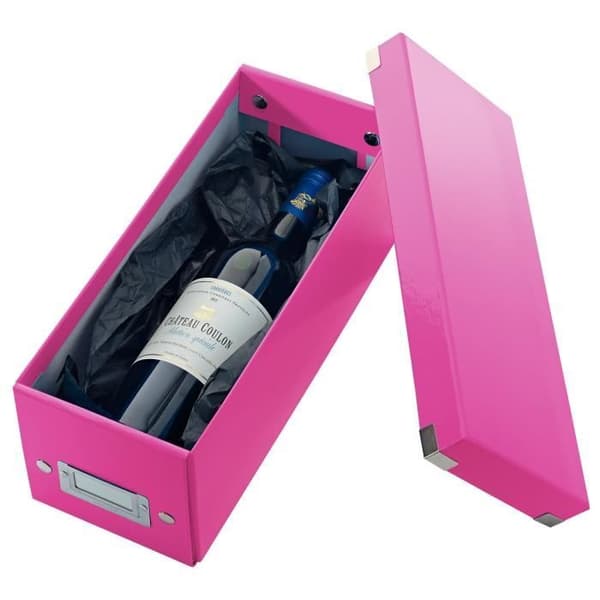 LEITZ Click & Store WOW Rosa CD-förvaringsbox - Laminerad kartong - 127*124*320 mm