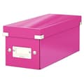 Miniatyrbild 1 av 3: LEITZ Click &amp; Store WOW Rosa CD-förvaringsbox - Laminerad kartong - 127*124*320 mm