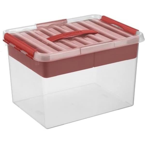 Förvaringslåda - Ej specificerad - Stor - 15 Liter - Transparent - Grå