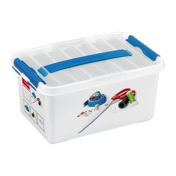 Förvaringslåda - Sybox - 6 Liter - Flerfärgad - Plast - Dimensioner 30x20x14cm