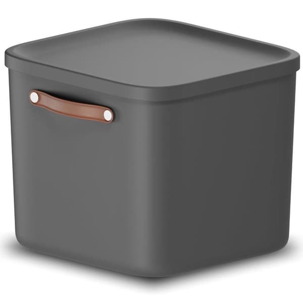 Rotho - 1055208046WS - Maloja Förvaringslåda 40 l, Plast (återvunnet PP), 40 (39.5 x 38.0 x 34.0 cm)