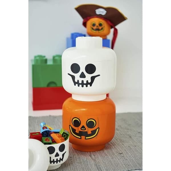 Förvaringslåda - LEGO - Pumpahuvud - Liten - 16 x 18,5 cm - Orange