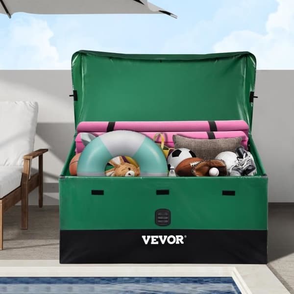 VEVOR Vattentät Utomhusförvaringslåda 440L Vattentät PE Presenning 122x63x75cm