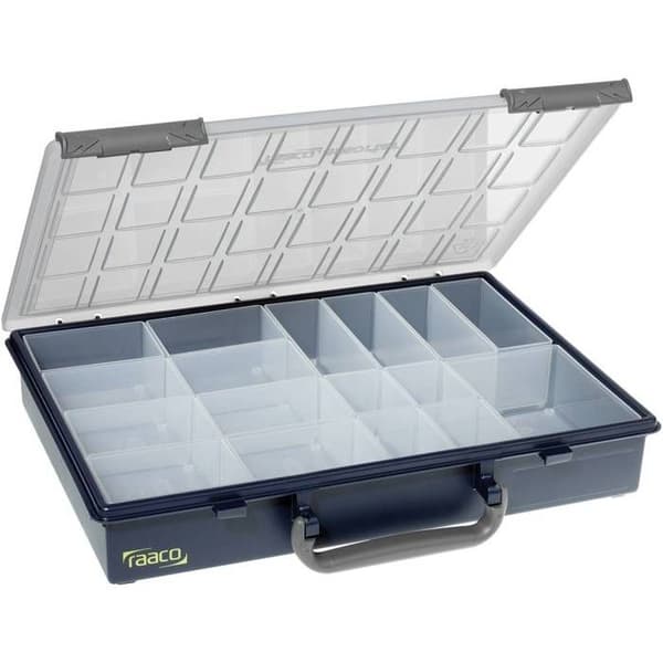 Sortimentslåda - Raaco - 136242 - 55x4 Fack - Polypropenplast - Ergonomisk