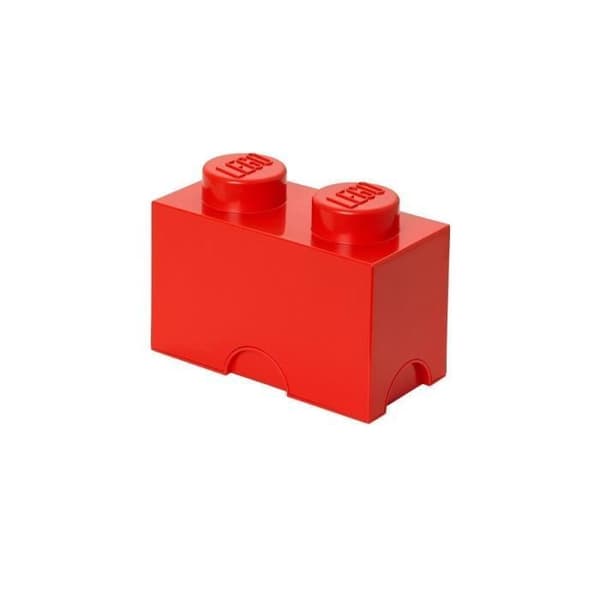 LEGO Förvaringskloss - 40021730 - Stapelbar - Röd