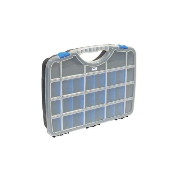 Förvaringslåda - PEREL - Tayg - 388 x 290 x 61 mm - 21 avtagbara fack
