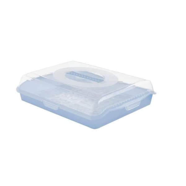 Förvaringslåda - KEEEPER - Rektangulär - Blå - Transparent