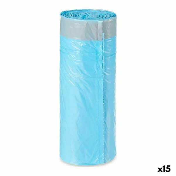 Soppåsar Blå Polyetylen 15 antal (30 L)