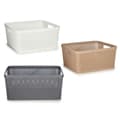 Miniatyrbild 2 av 2: Multifunktionell korg Kipit 4730 Vit Beige Grå Plast 10 L 36 x 15 x 29 cm (18 antal)