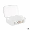 Miniatyrbild 1 av 4: Ask med fack Kinvara 02 1178 Transparent Plast 21,5 x 8 x 14,6 cm (12 antal)