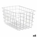 Miniatyrbild 1 av 2: Multifunktionell korg Kinvara W5759K-L CHROME Silvrig Silver Metall 38 x 21 x 26 cm Rektangulär (6 antal)