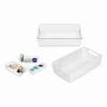 Miniatyrbild 3 av 3: Multifunktionell korg Confortime Vit 38 x 22 x 9,5 cm (10 antal)