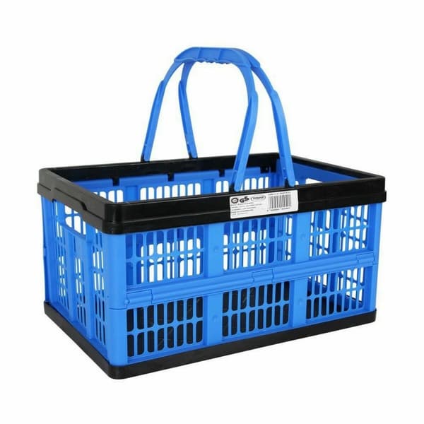 Hopvikvar låda med handtag Tontarelli Voilà Blå 16 L 39 x 25,5 x 21 cm (10 antal)