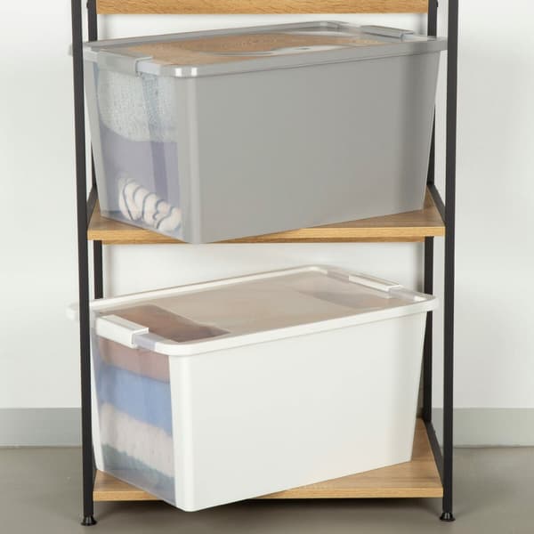 Opbevaringsboks Curver Grå Plastik 40 L 55 x 28 x 35 cm (5 enheder)