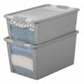 Miniatyrbillede 7 af 7: Opbevaringsboks Curver Grå Plastik 40 L 55 x 28 x 35 cm (5 enheder)