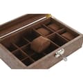 Miniatyrbillede 2 af 3: Smykkeskrin Home ESPRIT Brun Polyuretan Krystal Træ MDF 25 X 16,5 X 8,5 CM