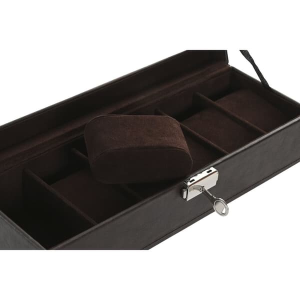 Smykkeskrin Home ESPRIT Beige Mørkebrun Polyuretan Krystal Træ MDF 30 x 10 x 8 cm