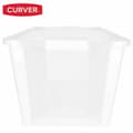 Miniatyrbillede 3 af 7: Opbevaringsboks med låg Curver Hvid Plastik 40 L 55 x 28 x 35 cm (5 enheder)
