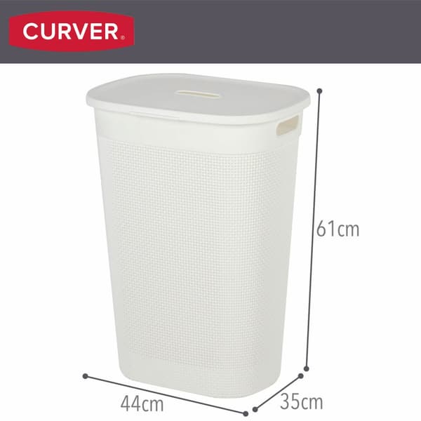 Pyykkikori Curver Valkoinen Muovinen 55 L 44 x 61 x 35 cm (8 osaa)