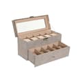 Miniatyrbillede 1 af 3: Smykkeskrin Home ESPRIT Grå Polyuretan Krystal Træ MDF 27,5 x 11 x 15 cm