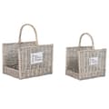 Miniatyrbilde 1 av 3: Vedstativ Home ESPRIT Naturell flettet 47 x 35 x 54 cm