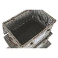 Miniatyrbilde 3 av 4: Kistesett Home ESPRIT Naturell flettet 67 x 45 x 46 cm