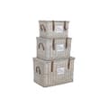 Miniatyrbilde 1 av 4: Kistesett Home ESPRIT Naturell flettet 67 x 45 x 46 cm