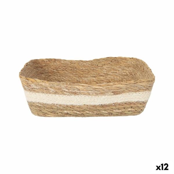 Oppbevaringsboks Privilege Privilege flettet Rektangulær 25 x 20 x 8 cm (12 enheter)