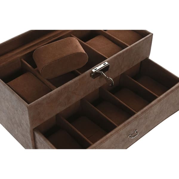 Korurasia Home ESPRIT Ruskea Polyuretaani Kristalli Puu MDF 27,5 X 11 X 15,5 CM