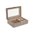 Miniatyrbilde 1 av 3: Smykkeskrin Home ESPRIT Brun Grå Polyuretan Tre MDF 25,00, X 16,5 X 8 CM