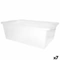 Miniatyrbilde 1 av 7: Oppbevaringsboks med Lokk Curver Hvit Plast 26 L 55 x 19 x 35 cm (7 enheter)