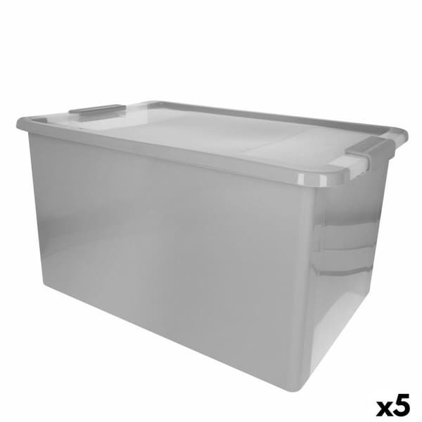Opbevaringsboks Curver Grå Plastik 40 L 55 x 28 x 35 cm (5 enheder)