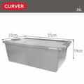 Miniatyrbillede 5 af 7: Opbevaringsboks Curver Grå Plastik 26 L 55 x 19 x 35 cm (7 enheder)