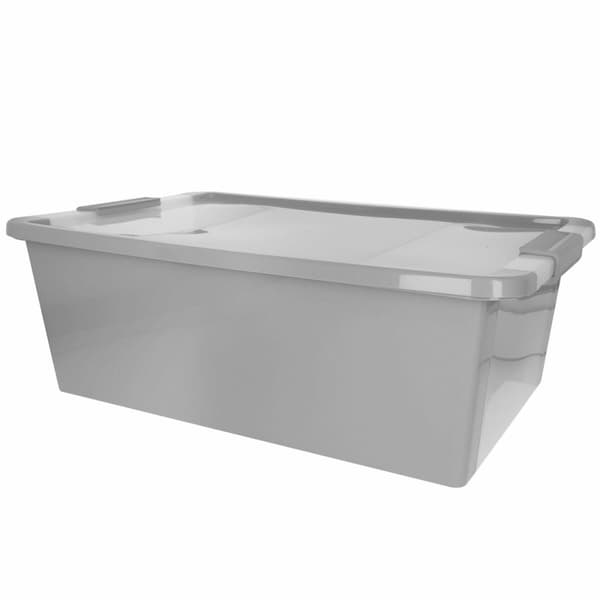 Opbevaringsboks Curver Grå Plastik 26 L 55 x 19 x 35 cm (7 enheder)