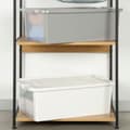 Miniatyrbillede 6 af 7: Opbevaringsboks med låg Curver Hvid Plastik 26 L 55 x 19 x 35 cm (7 enheder)