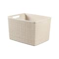 Miniatyrbild 1 av 2: CURVER Jute rektangulär korg 20 L - Beige