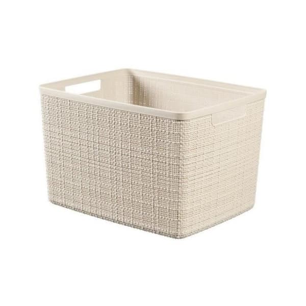 CURVER Jute rektangulär korg 20 L - Beige