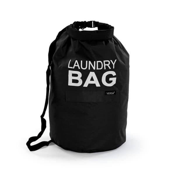 Laukku likaisille vaatteille Versa Musta Polyesteri 70 x 33 cm