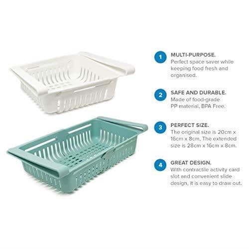 Kylskåp - joeji's Kitchen - Set om 2 - Ventilation - Lätt plast - 20x16x7 cm